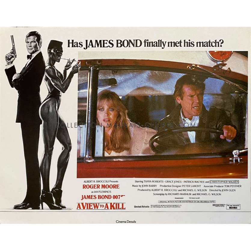 A VIEW TO A KILL Lobby Card N3 - 11x14 in. - 1985 - James Bond, Roger Moore