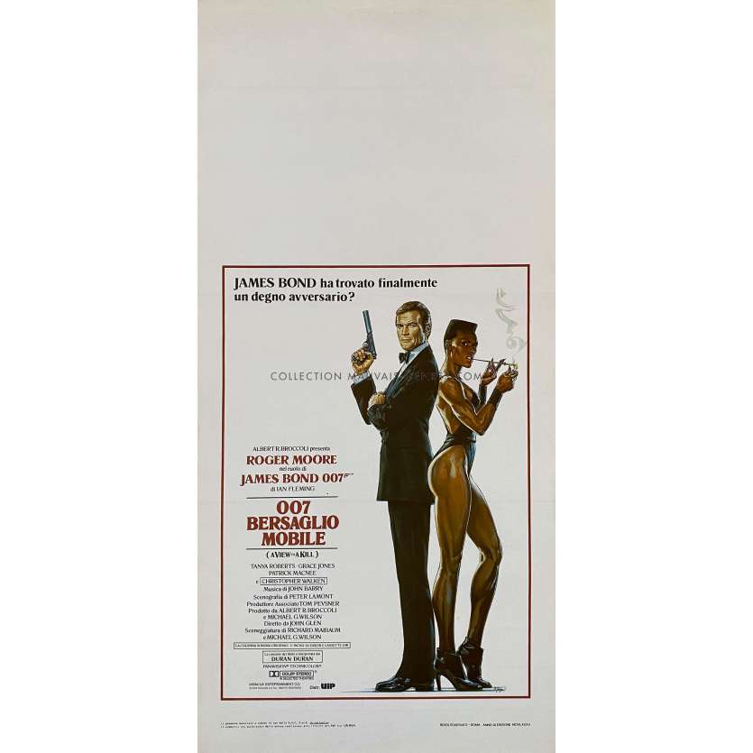 A VIEW TO A KILL Movie Poster- 13x28 in. - 1985 - James Bond, Roger Moore