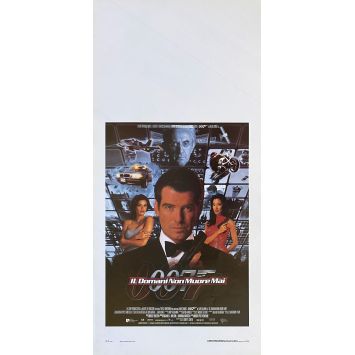 DEMAIN NE MEURT JAMAIS Affiche de film- 33x71 cm. - 1997 - Pierce Brosnan, Roger Spottiswoode