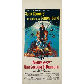 LES DIAMANTS SONT ETERNELS Affiche de film- 33x71 cm. - 1971 - Sean Connery, James Bond