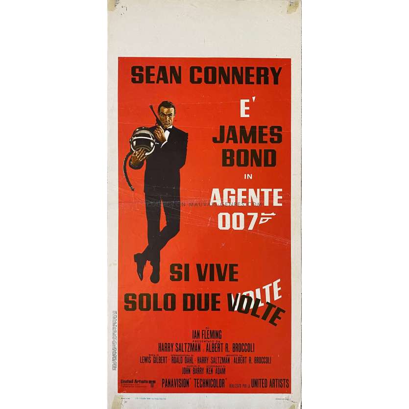 YOU ONLY LIVE TWICE Movie Poster- 13x28 in. - 1967/R1970 - Lewis Gilbert, Sean Connery
