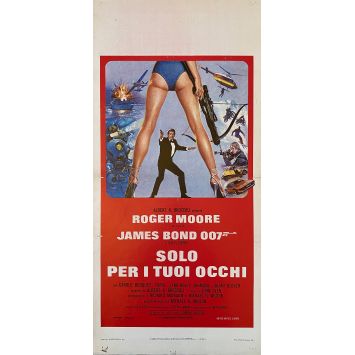 RIEN QUE POUR VOS YEUX Affiche de film- 33x71 cm. - 1981 - Roger Moore, John Glen