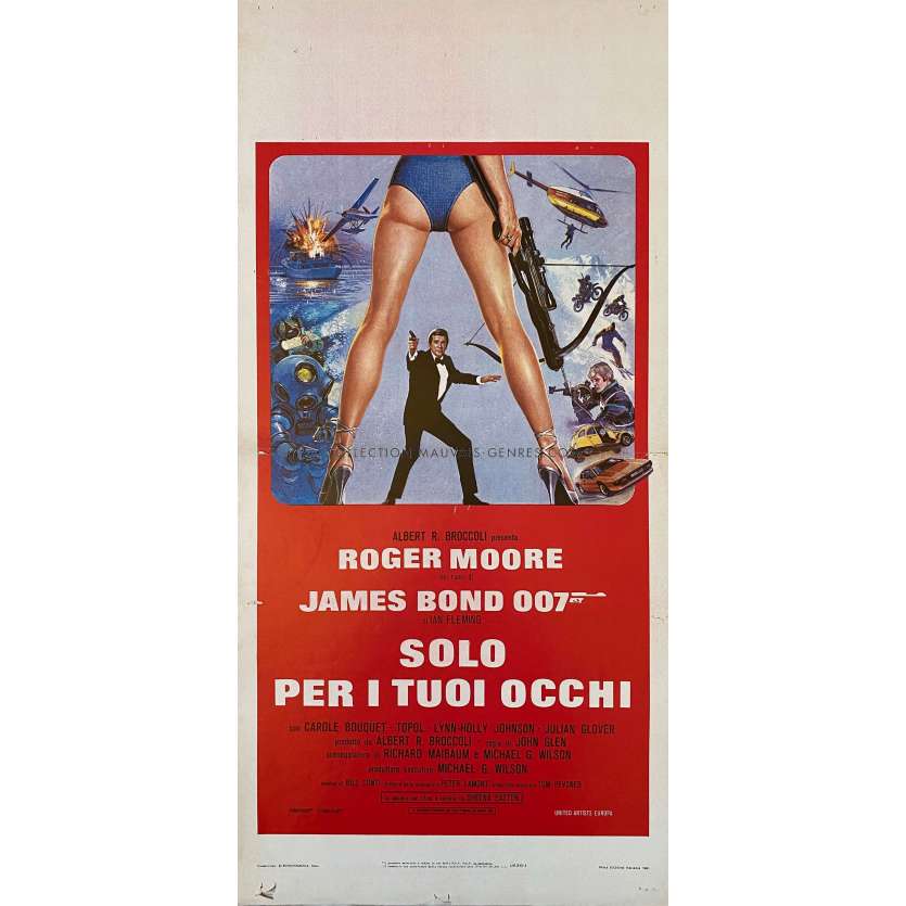 FOR YOUR EYES ONLY Movie Poster- 13x28 in. - 1981 - John Glen, Roger Moore