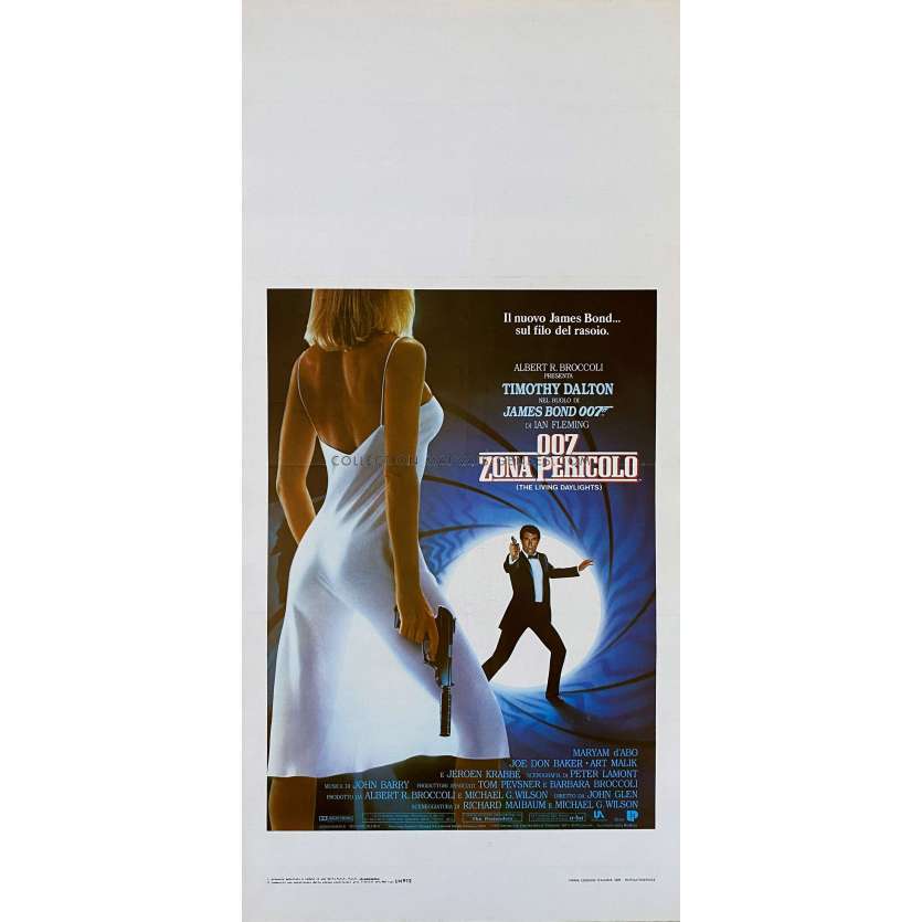 THE LIVING DAYLIGHTS Movie Poster- 13x28 in. - 1987 - John Glen, Timothy Dalton