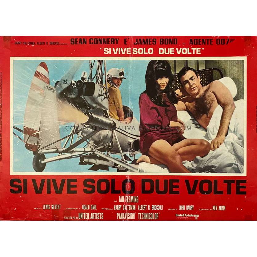 YOU ONLY LIVE TWICE Movie Poster- 18x26 in. - 1967 - Lewis Gilbert, Sean Connery