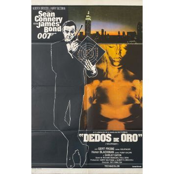 GOLDFINGER Affiche de film- 74x110 cm. - 1964 - Sean Connery, Guy Hamilton