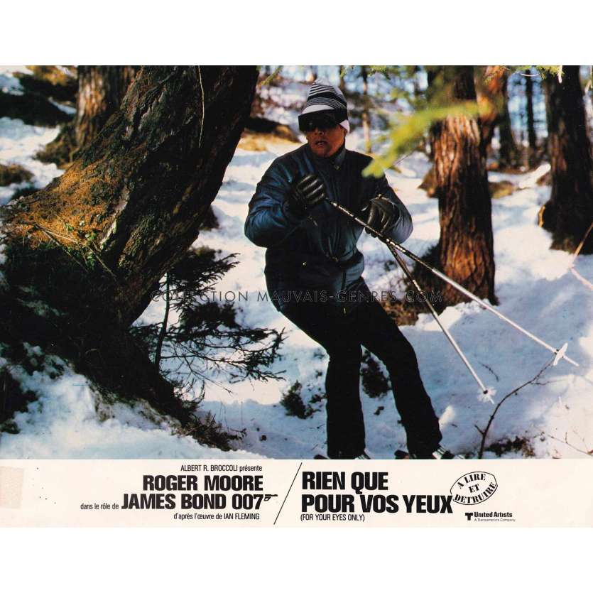 FOR YOUR EYES ONLY Lobby Card N2 - 9x12 in. - 1981 - John Glen, Roger Moore