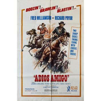ADIOS AMIGO Affiche de film- 69x104 cm. - 1975 - James Brown, Fred Williamson