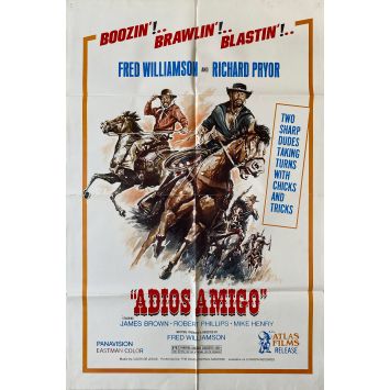 ADIOS AMIGO Movie Poster- 27x41 in. - 1975 - Fred Williamson, James Brown