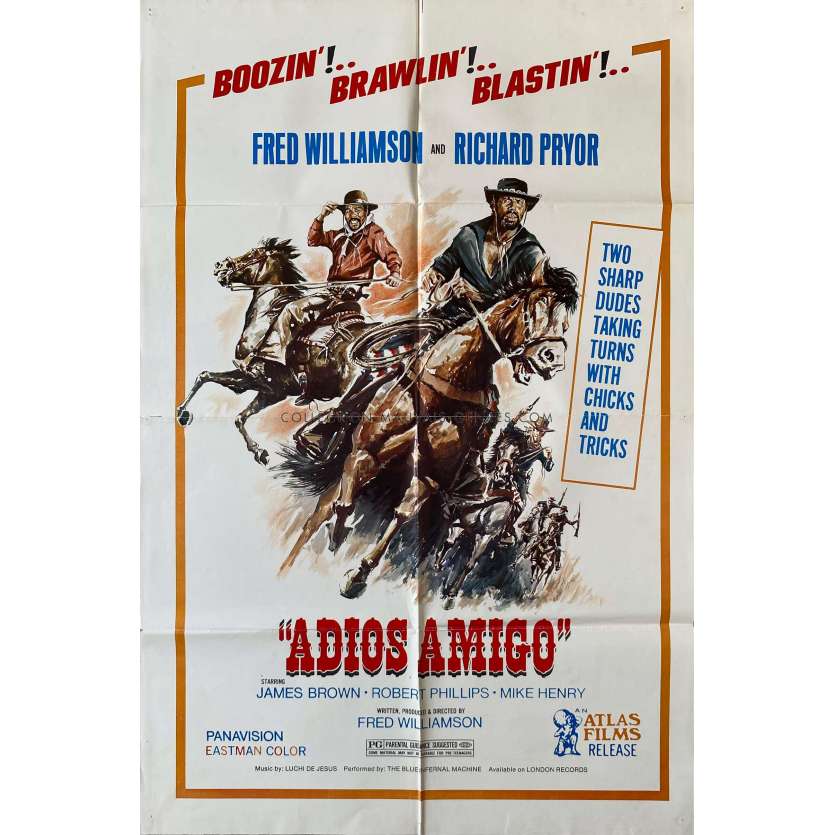 ADIOS AMIGO Movie Poster- 27x41 in. - 1975 - Fred Williamson, James Brown
