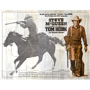 TOM HORN Movie Poster- 158x118 in. - 1980 - William Wiard, Steve McQueen