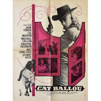 CAT BALLOU Affiche de film- 60x80 cm. - 1965 - Jane Fonda, Lee Marvin