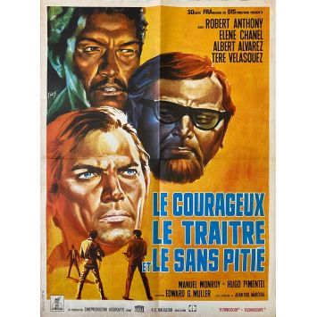 LE COURAGEUX LE TRAITRE ET LE SANS PITIE Affiche de film- 60x80 cm. - 1967 - Roberto Antonelli, Juan Xiol