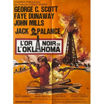 L'OR NOIR DE L'OKLAHOMA Affiche de film- 60x80 cm. - 1973 - George C. Scott, Faye Dunaway,, Stanley Kramer
