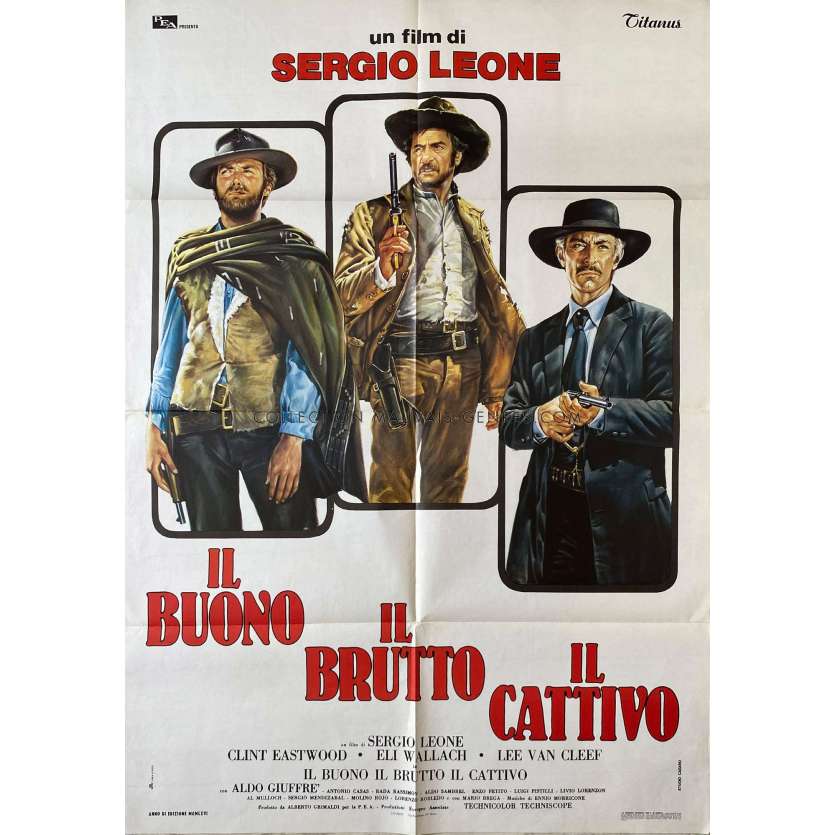 THE GOOD THE BAD AND THE UGLY Movie Poster- 39x55 in. - 1966/R1970 - Sergio Leone, Clint Eastwood