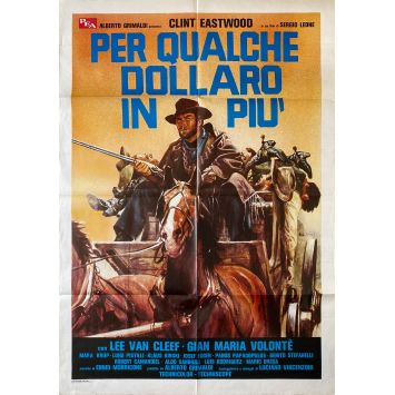 ET POUR QUELQUES DOLLARS DE PLUS Affiche de film- 100x140 cm. - 1965 - Clint Eastwood, Sergio Leone ET POUR QUELQUES DOLLARS DE PLUS Affiche de film- 100x140 cm. - 1965 - Clint Eastwood, Sergio Leone