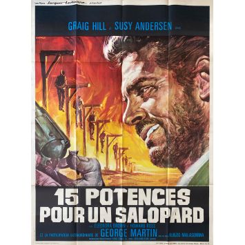 15 POTENCES POUR UN SALOPARD Affiche de film- 120x160 cm. - 1967/R1970 - Craig Hill, Nunzio Malasomma