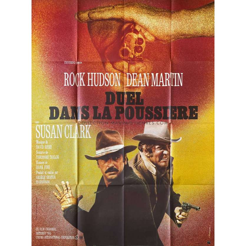 DUEL DANS LA POUSSIERE Affiche de film- 120x160 cm. - 1973 - Dean Martin, George Seaton