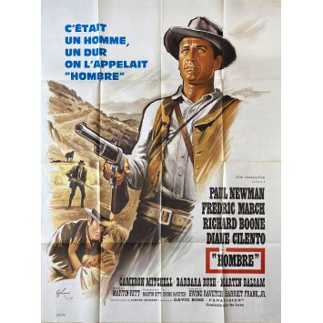 HOMBRE Movie Poster- 47x63 in. - 1967 - Martin Ritt, Paul Newman