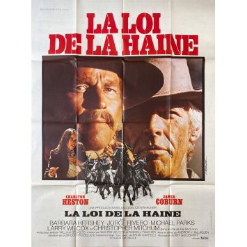 LA LOI DE LA HAINE Affiche de film- 120x160 cm. - 1976 - Charlton Heston, Andrew V. McLaglen