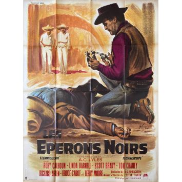 LES EPERONS NOIRS Affiche de film- 120x160 cm. - 1965 - Rory Calhoun, R.G. Springsteen