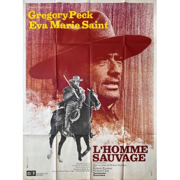 L'HOMME SAUVAGE Affiche de film- 120x160 cm. - 1968 - Gregory Peck, Robert Mulligan