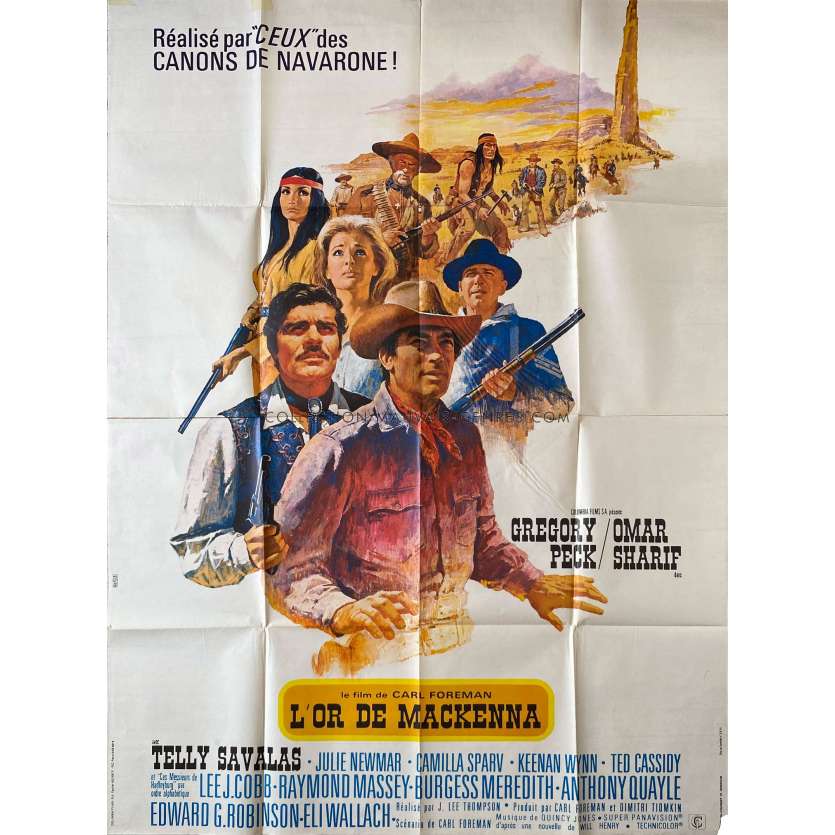 MACKENNA'S GOLD Movie Poster- 47x63 in. - 1969 - J. Lee Thomson, Gregory Peck