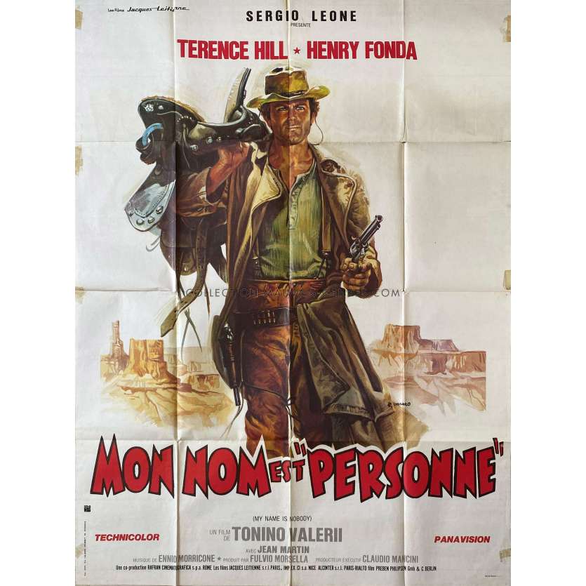 MY NAME IS NOBODY Movie Poster- 47x63 in. - 1973 - Tonino Valerii, Henry Fonda, Terence Hill