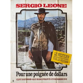 POUR UNE POIGNEE DE DOLLARS Affiche de film- 120x160 cm. - 1964/R1970 - Clint Eastwood, Sergio Leone