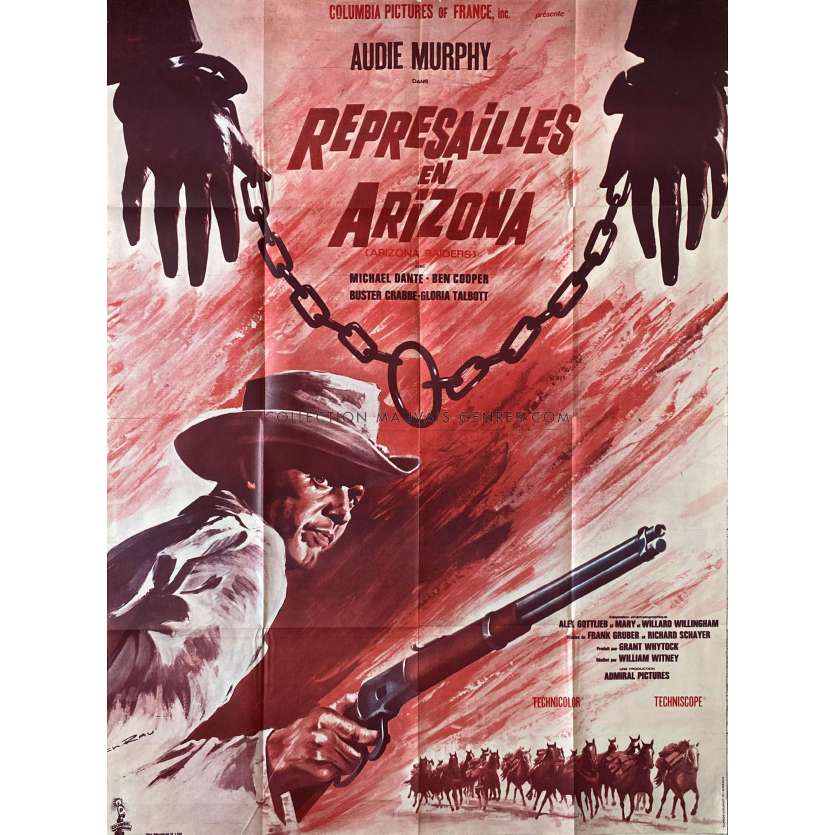 REPRESAILLES EN ARIZONA Affiche de film- 120x160 cm. - 1965/R1970 - Audie Murphy, William Witney