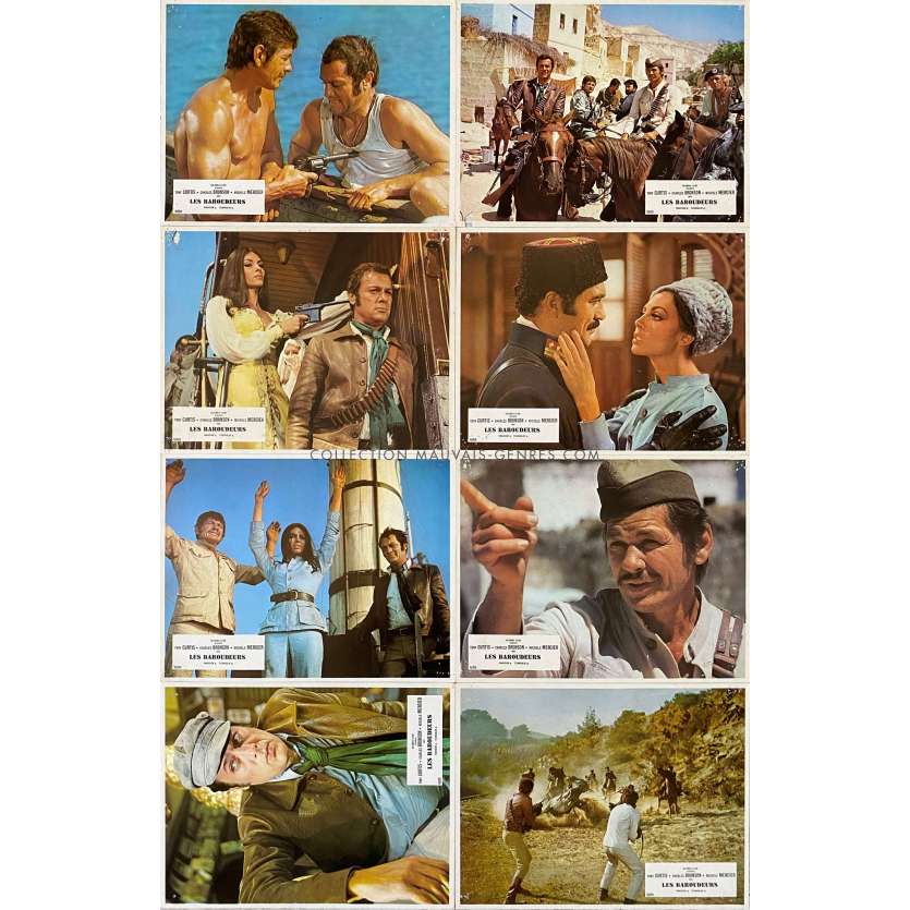 YOU CAN'T WIN EM ALL Lobby Cards x8 - 10x12 in. - 1970 - Peter Collinson, Tony Curtis, Charles Bronson