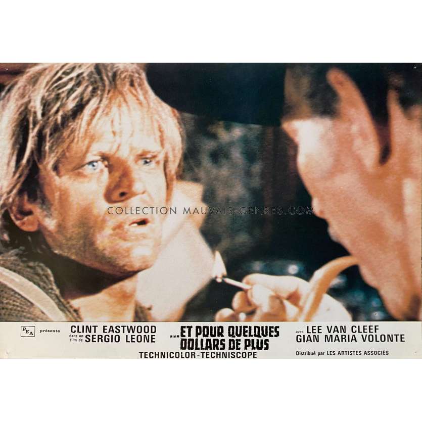 FOR A FEW DOLLARS MORE Lobby Card N2 - 9x12 in. - 1965 - Sergio Leone, Clint Eastwood