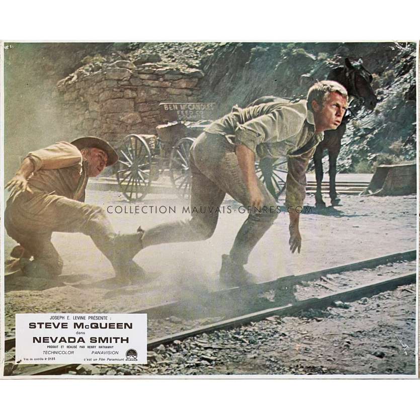 NEVADA SMITH Lobby Card N4 - 10x12 in. - 1966 - Henry Hathaway, Steve McQueen