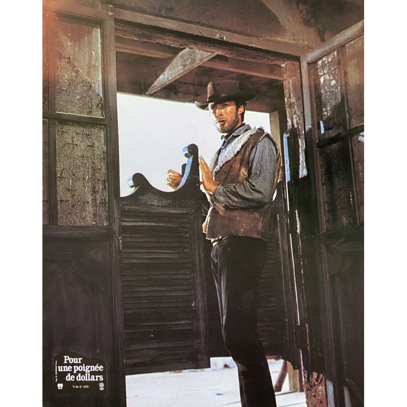 A FISTFUL OF DOLLARS Lobby Card N1 - 9x12 in. - 1964/R1970 - Sergio Leone, Clint Eastwood