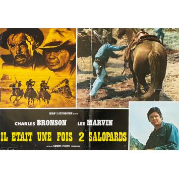 THE MEANEST MEN IN THE WEST Movie Poster French vs. - 18x26 in. - 1978 - Samuel Fuller, Lee Marvin, Charles Bronson
