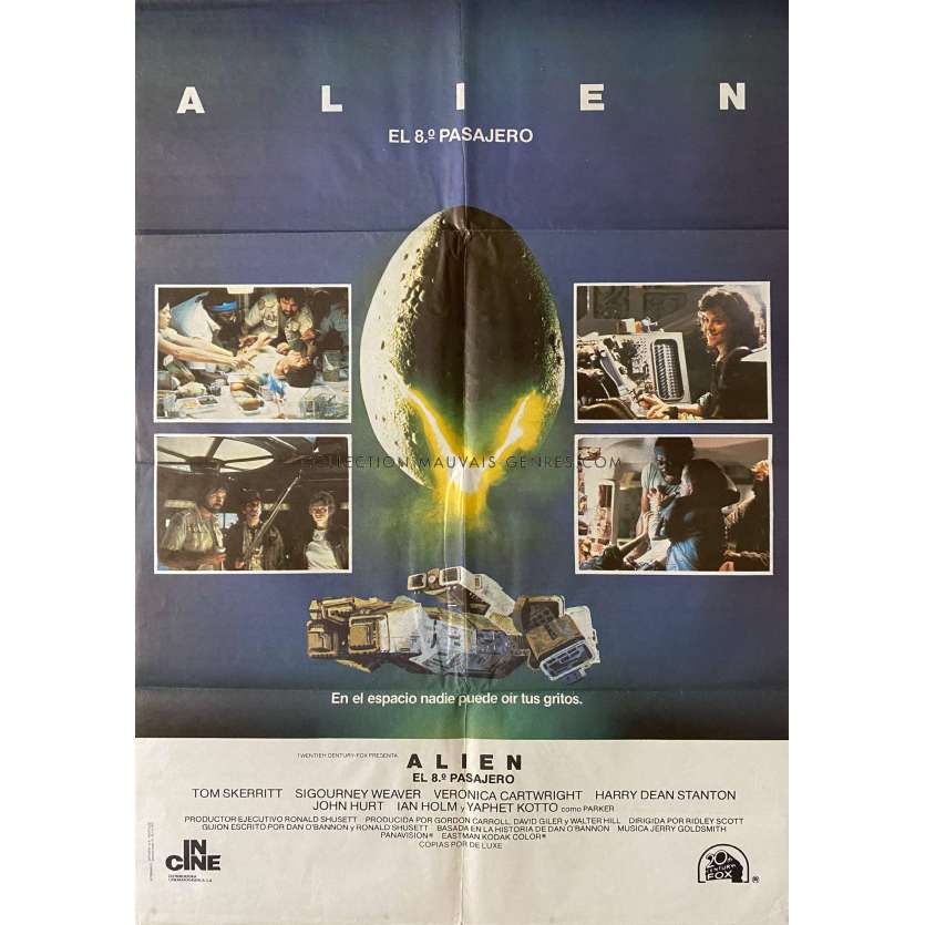 ALIEN Movie Poster- 29x40 in. - 1979 - Ridley Scott, Sigourney Weaver