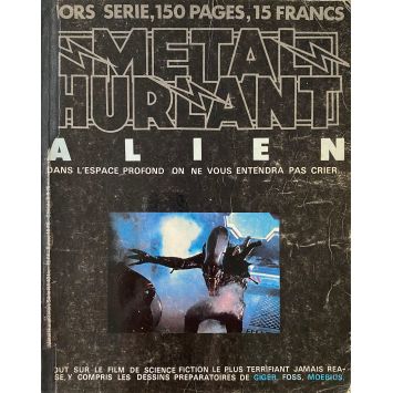 ALIEN Magazine Metal Hurlant.- 9x12 in. - 1979 - Ridley Scott, Sigourney Weaver
