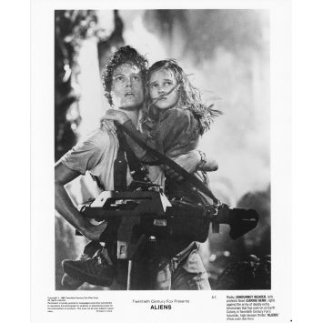 ALIENS Photo de presse A-1 - 20x25 cm. - 1986 - Sigourney Weaver, James Cameron