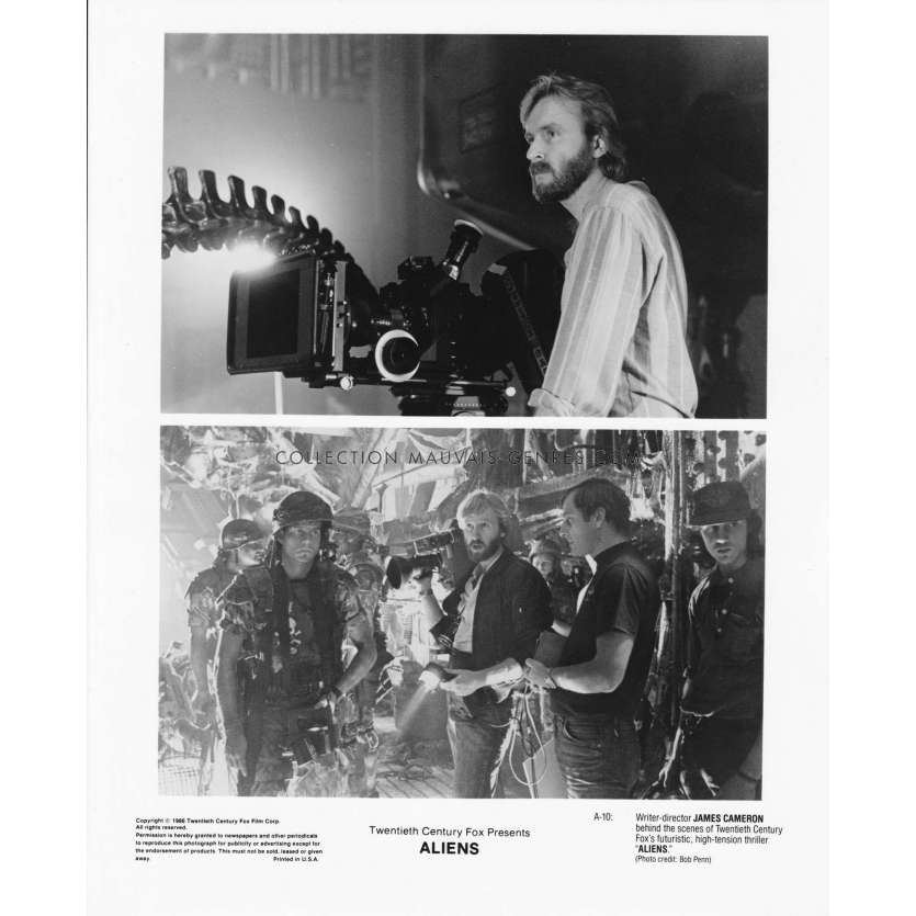 ALIENS Photo de presse A-10 - 20x25 cm. - 1986 - Sigourney Weaver, James Cameron