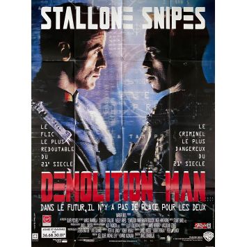 DEMOLITION MAN Movie Poster- 47x63 in. - 1993 - Marco Brambilla, Sylvester Stallone