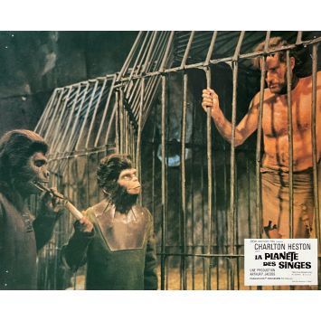 PLANET OF THE APES Lobby Card N02 - 9x12 in. - 1968 - Franklin J. Schaffner, Charlton Heston
