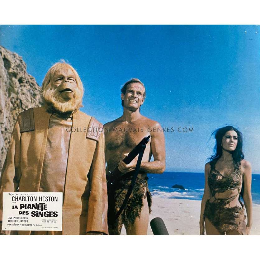 PLANET OF THE APES Lobby Card N03 - 9x12 in. - 1968 - Franklin J. Schaffner, Charlton Heston