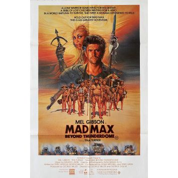 MAD MAX BEYOND THUNDERDOME Movie Poster- 26x39 in. - 1985 - George Miller, Mel Gibson, Tina Turner