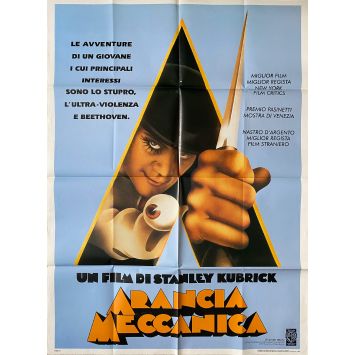 ORANGE MECANIQUE Affiche de film- 100x140 cm. - 1971/R1990 - Malcom McDowell, Stanley Kubrick