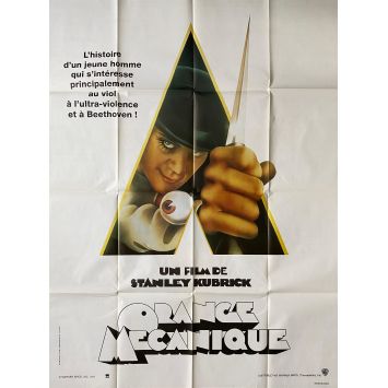 ORANGE MECANIQUE Affiche de film- 120x160 cm. - 1971/R1990 - Malcom McDowell, Stanley Kubrick