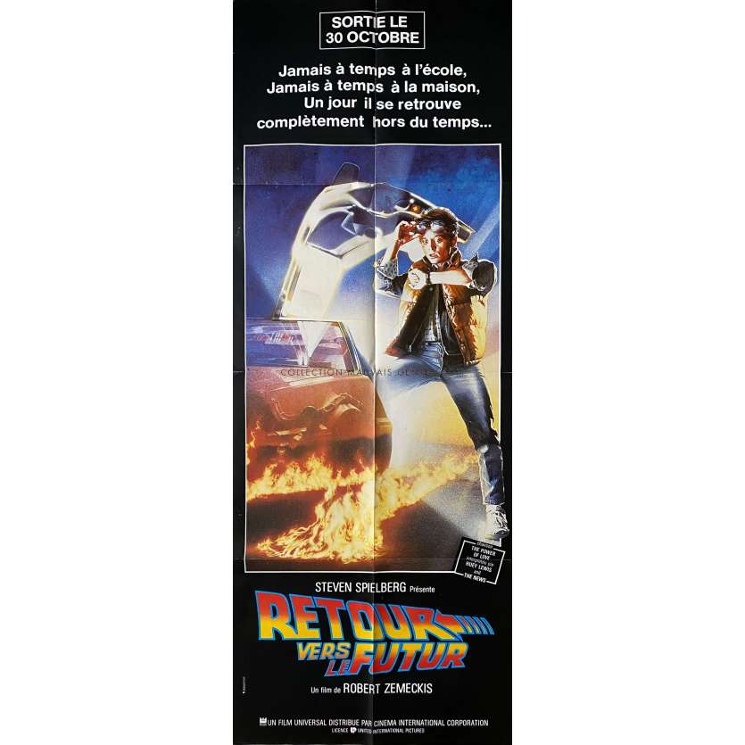 BACK TO THE FUTURE Movie Poster- 23x63 in. - 1985 - Robert Zemeckis, Michael J. Fox