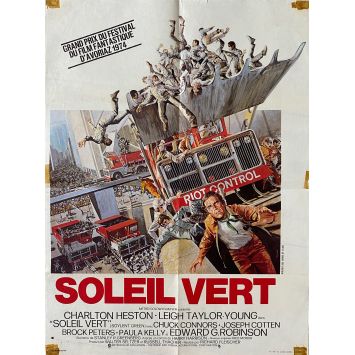 SOLEIL VERT Affiche de film- 40x54 cm. - 1973 - Charlton Heston, Richard Fleisher