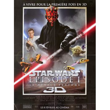 STAR WARS - THE PHANTOM MENACE Movie Poster- 15x21 in. - 1999 - George Lucas, Ewan McGregor