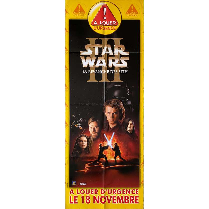 STAR WARS - LA REVANCHE DES SITHS Affiche Vidéo- 60x160 cm. - 2003 - Harrison Ford, George Lucas