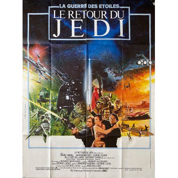 STAR WARS - LE RETOUR DU JEDI Affiche de film- 120x160 cm. - 1983 - Harrison Ford, Richard Marquand STAR WARS - LE RETOUR DU JEDI Affiche de film- 120x160 cm. - 1983 - Harrison Ford, Richard Marquand